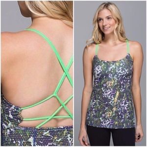 Lululemon Dancing Warrior Floral Tank